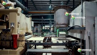 ミネラルファイバー仮天井板生産設備