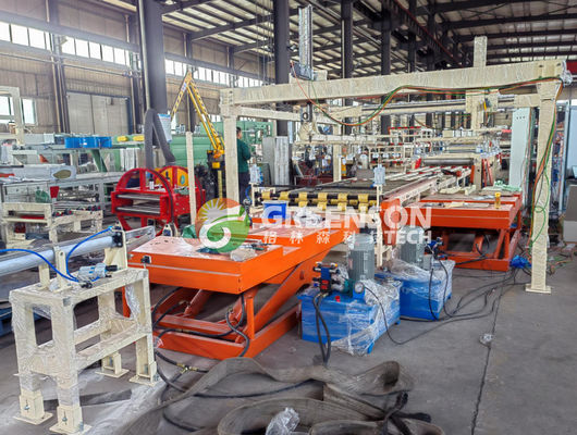 良い価格 Fully Automatic Lamination Machine for PVC Film Gypsum Board with 380V 50HZ Voltage and 2-6 Million Square Meters Capacity オンライン