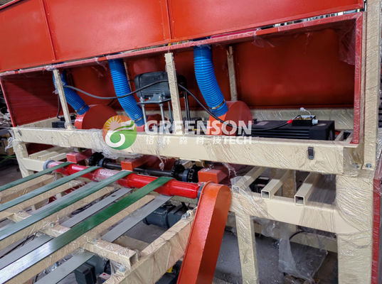 PLC制御システムを持つ完全自動ジプスボードラミネーションマシン,最大ラミネート幅1300mm,速度15m/min