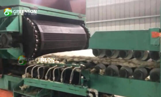 良い価格 岩毛生産ライン 1200-2400mm板幅,80-200kg/m3密度と海外エンジニアのサポート オンライン