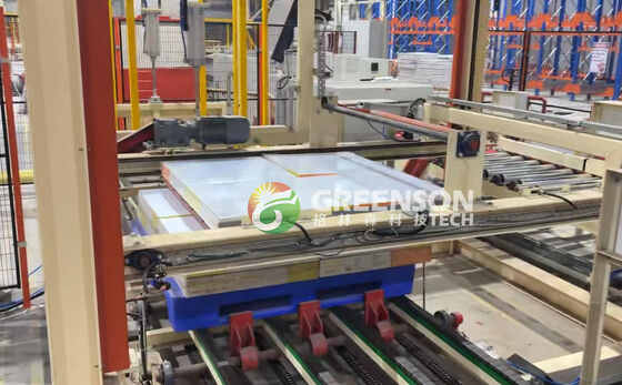 良い価格 55kW PVCフィルムコーティング石膏ボード機、最大ラミネート幅1300mm、年間200万～600万平方メートルの生産能力 オンライン