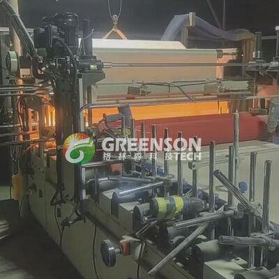 良い価格 PLC制御完全自動壁パネルラミネートマシンとPUR熱溶融と5-17m/min生産速度 オンライン