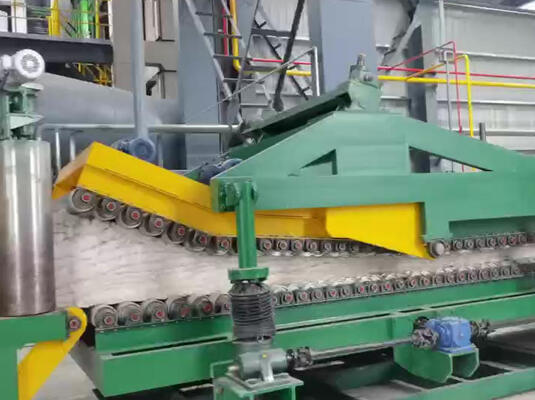 良い価格 4-8 T/h 容量を持つ自動石羊毛生産ライン 30-200mm 厚さの保温板のためのPLC制御 オンライン