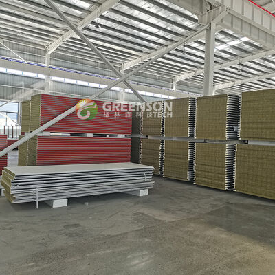 Low Maintenance Rock Wool Sandwich Panel Production Line